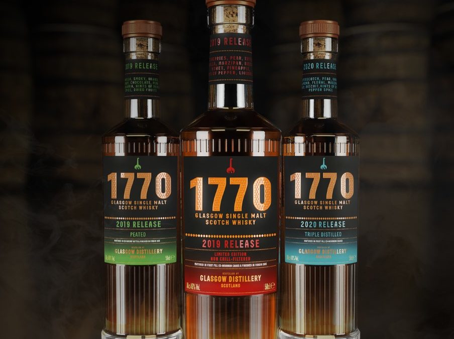 Glasgow Distillery Announce 1770 Single Malt Scotch Whisky 2019 Release and Unveil Forthcoming Peated and Triple Distilled Expressions